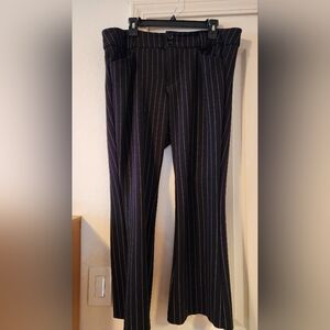 Torrid Studio Black Pinstripe Bootcut Ponte Trouser Pants Size 16S